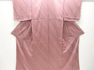 斜め縞模様小紋着物